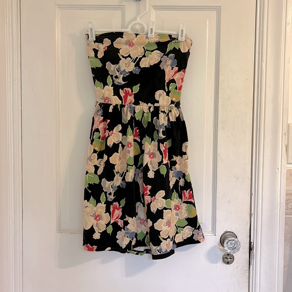 Kimchi blue sundress strapless black womens M